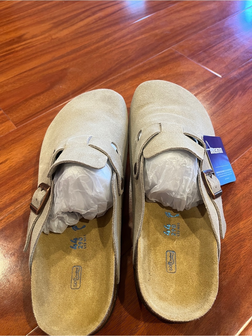 Birkenstock Boston Soft Footbed Suede Clogs - Men’s Size EU 44 - Picture 3 of 6